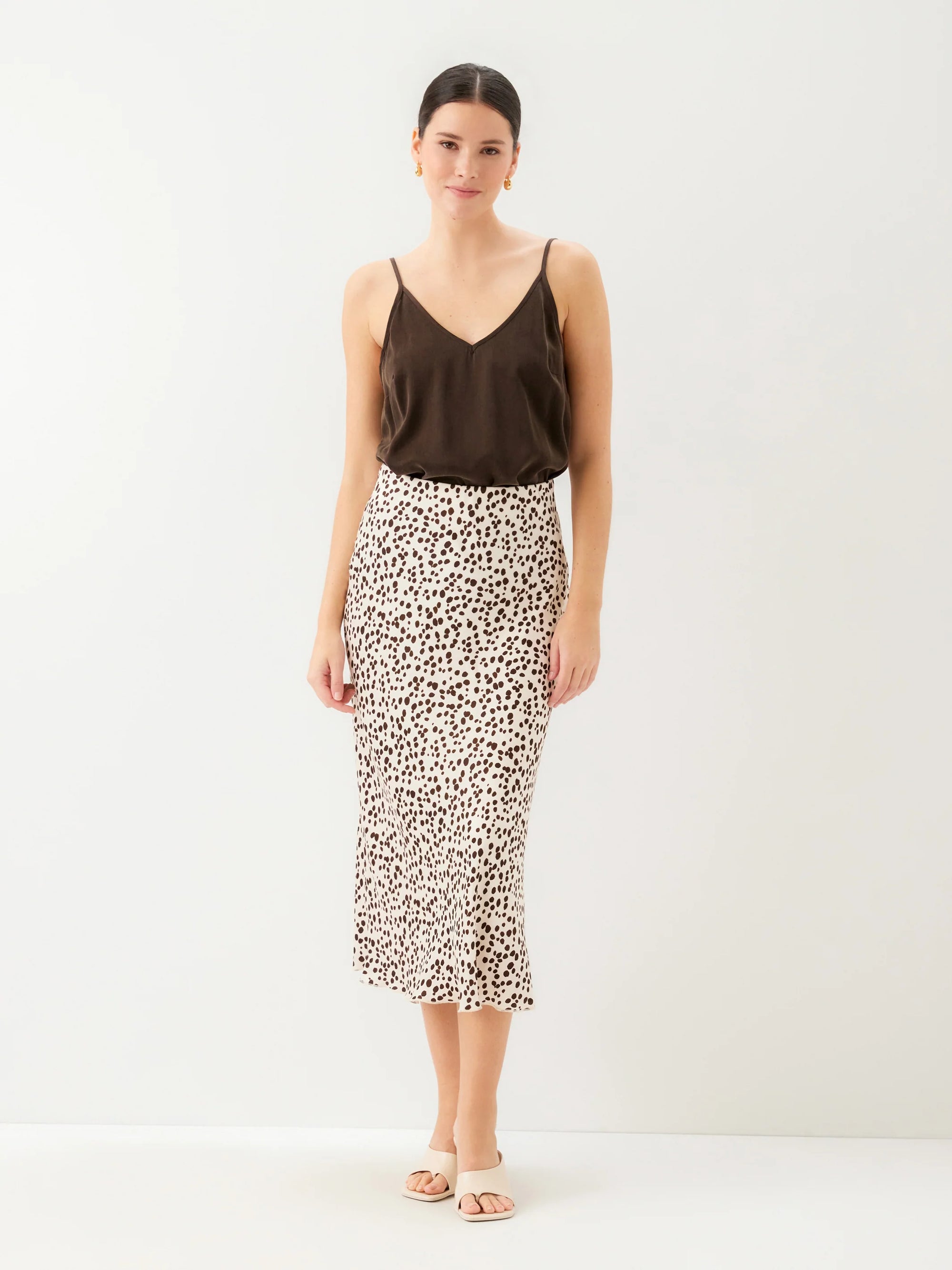 Mia Bias Midi Skirt