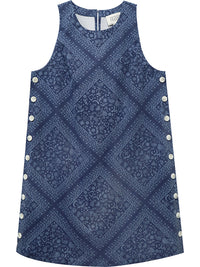 Clarice Side Button Shift Dres