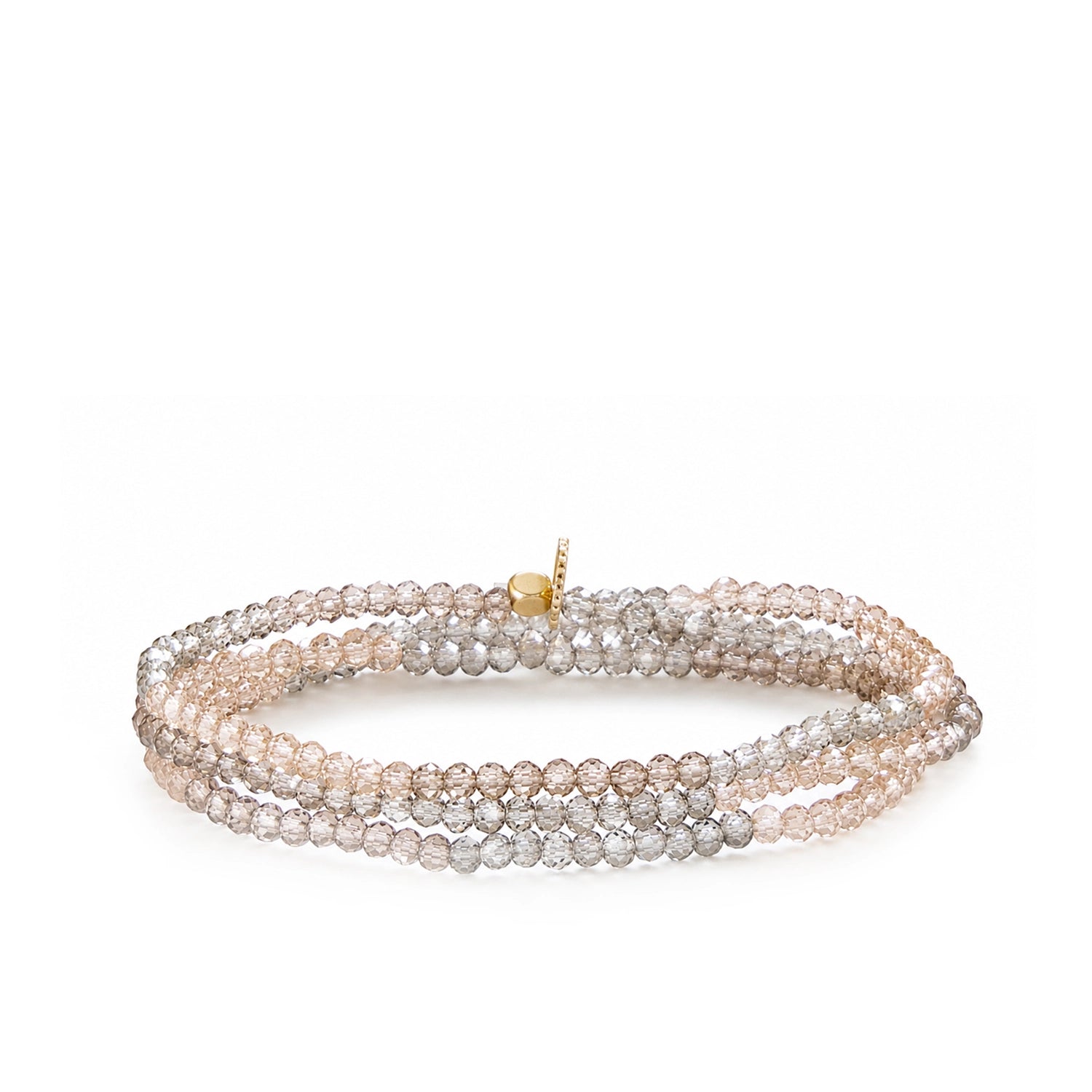 Mini Stretch Crystal Beaded Wrap Bracelet