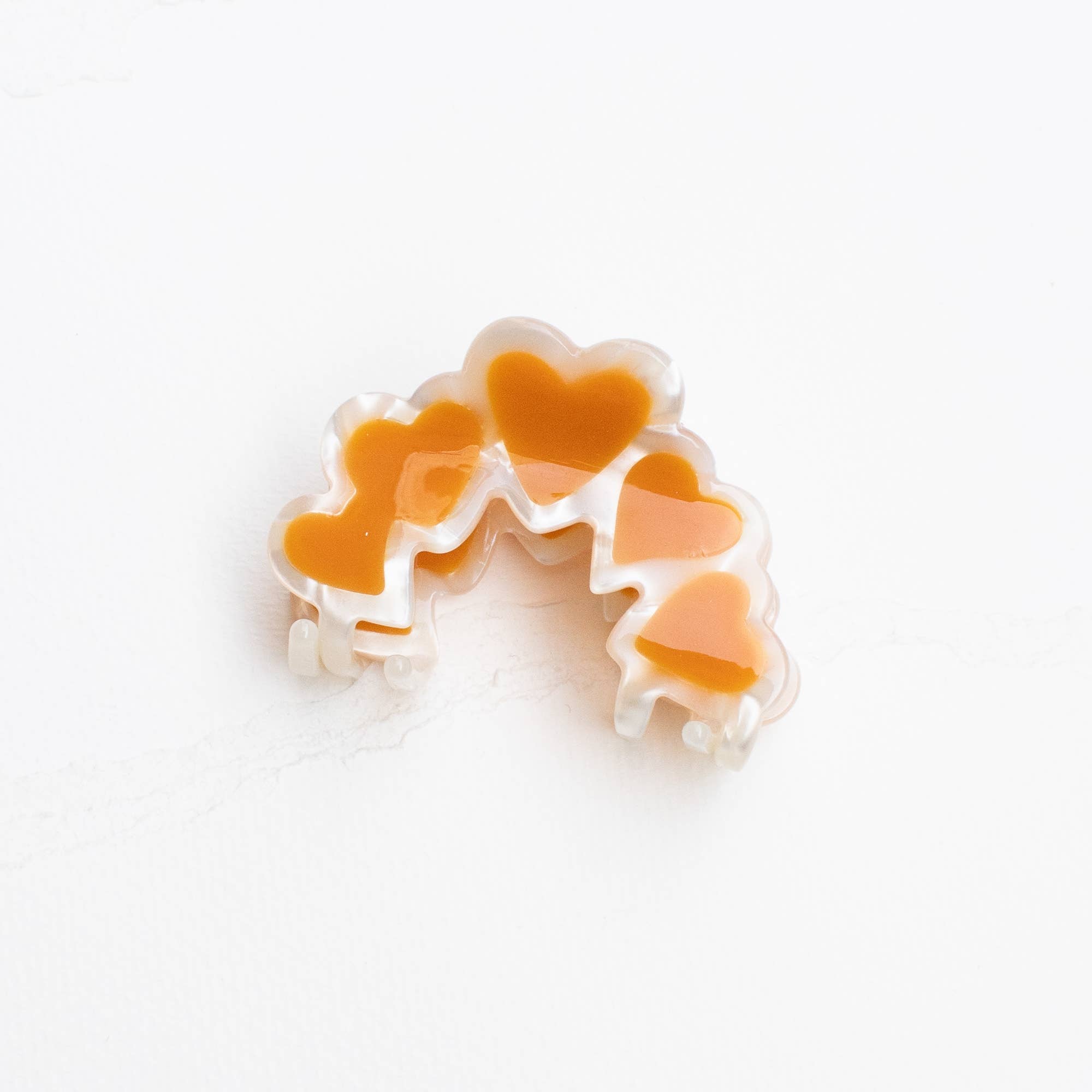 Arched Hearts Hair Claw