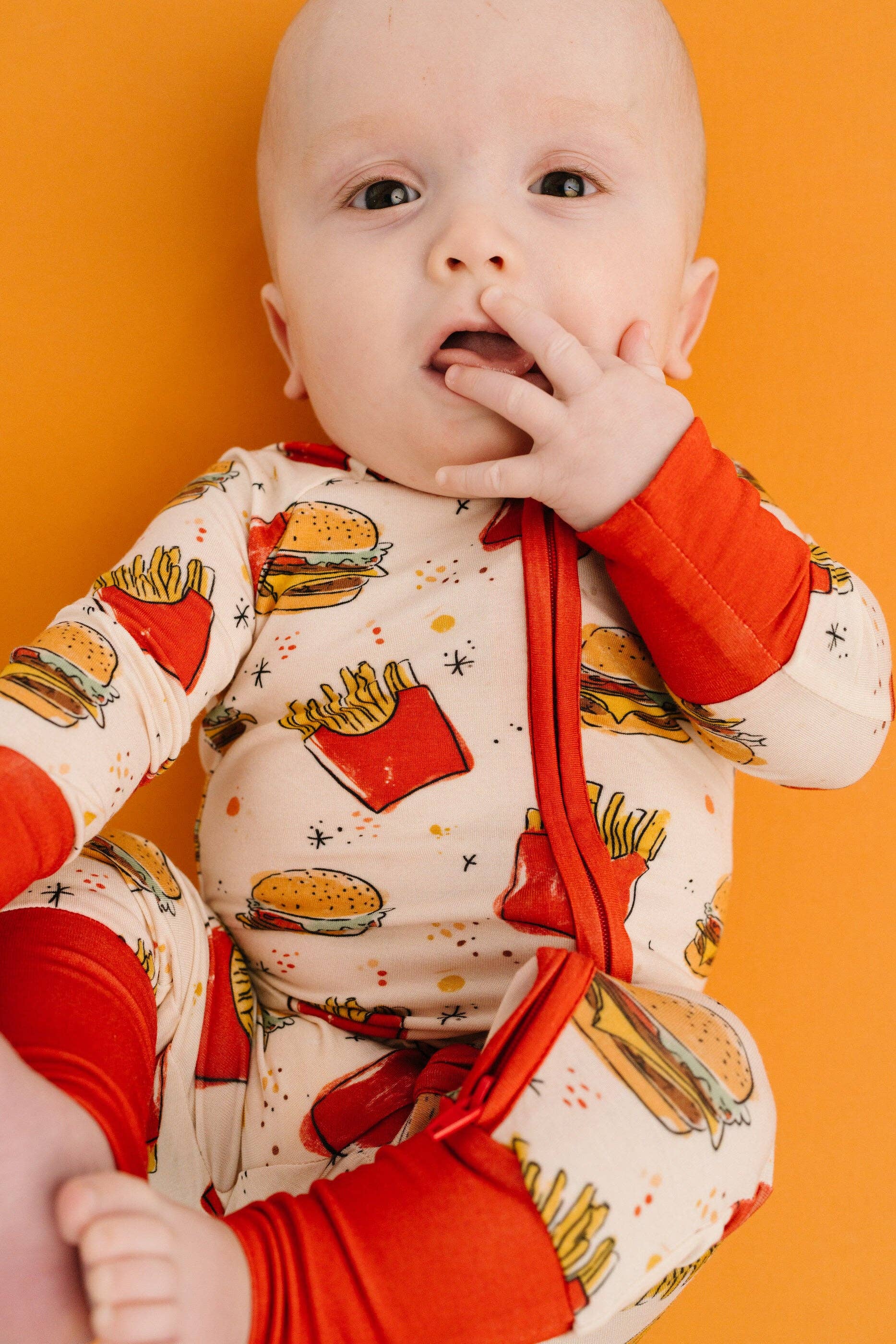 Baby Bamboo Sleeper - Cheeseburger Meal