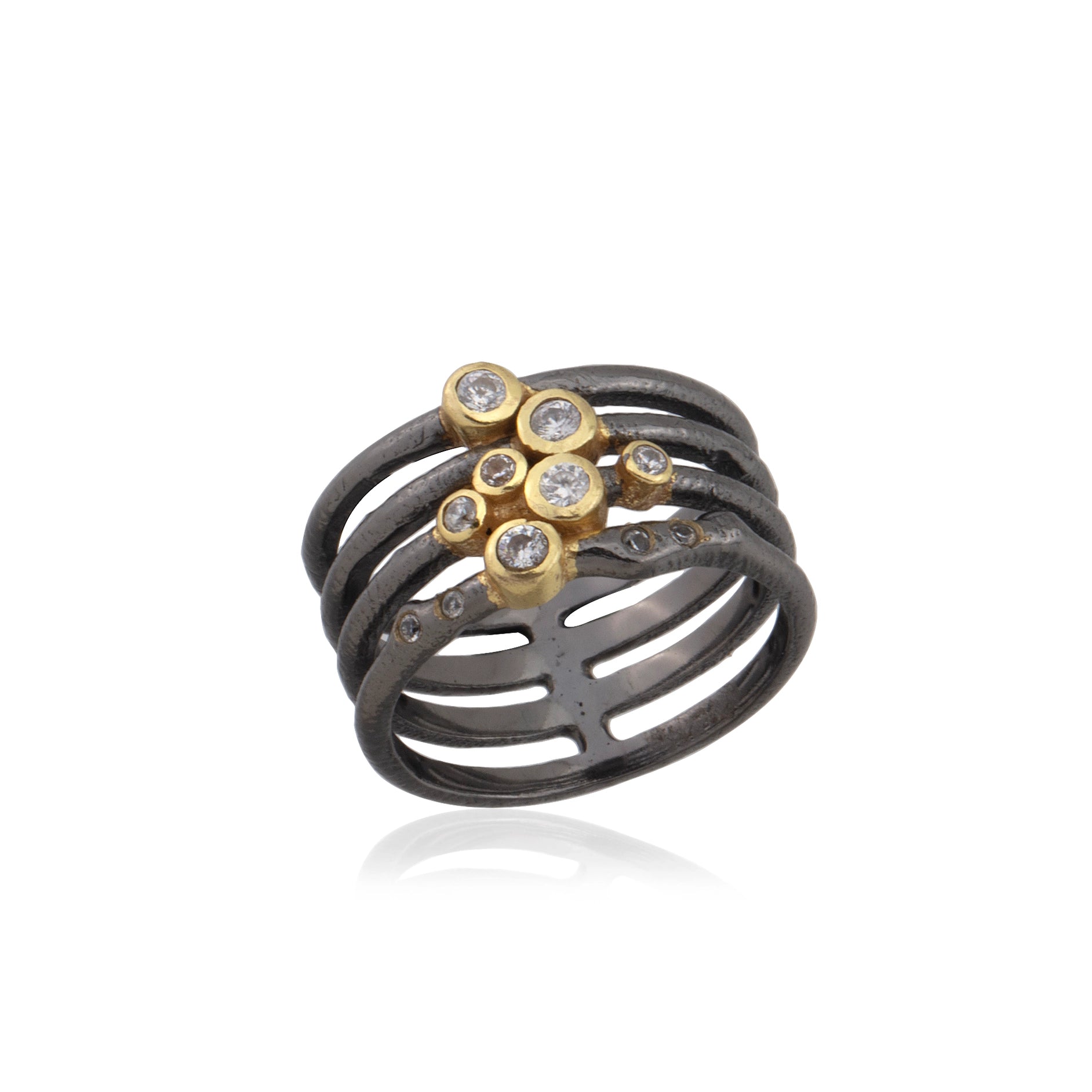 Two Tone Stacked Ring