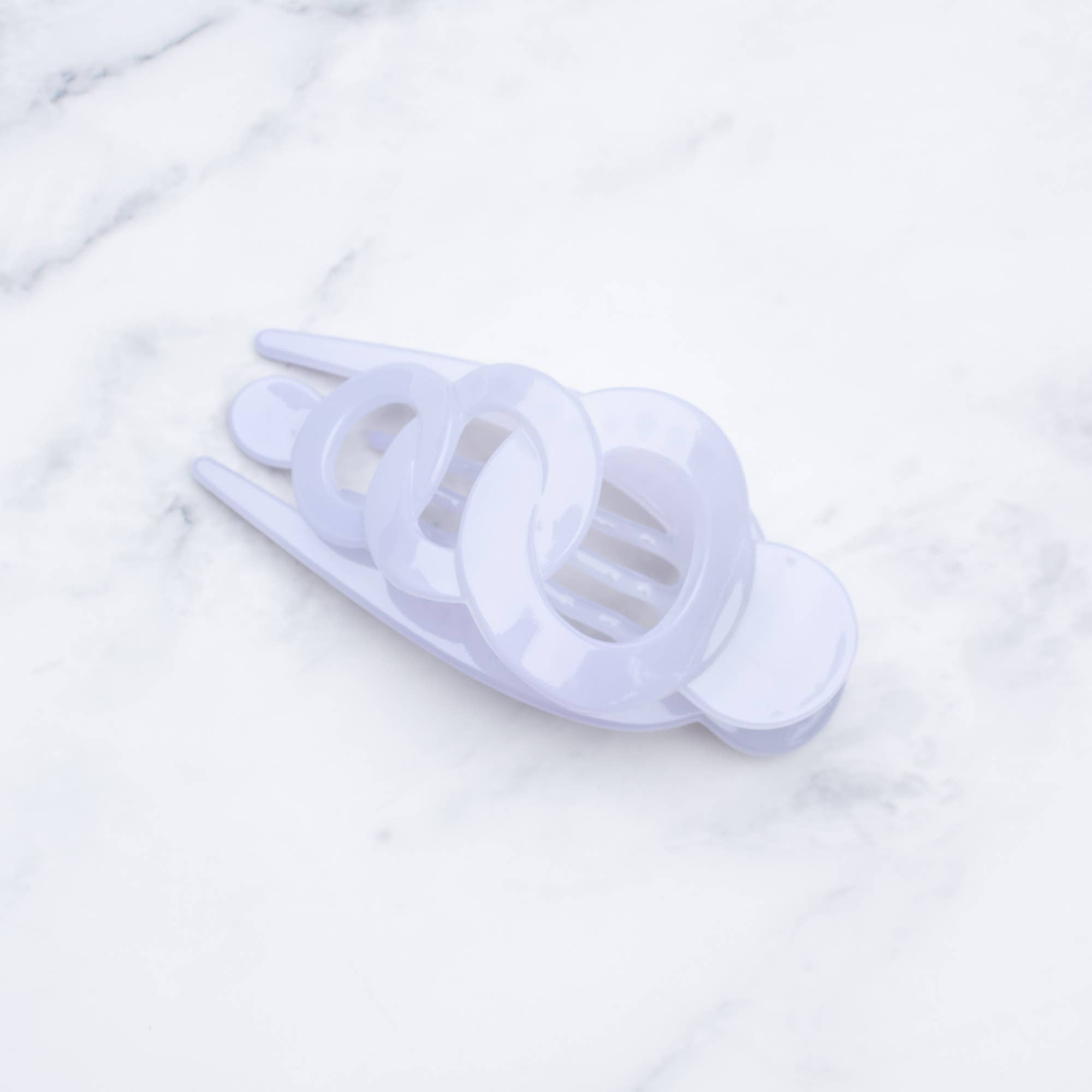 Glossy Geometric Hair Claw Clip