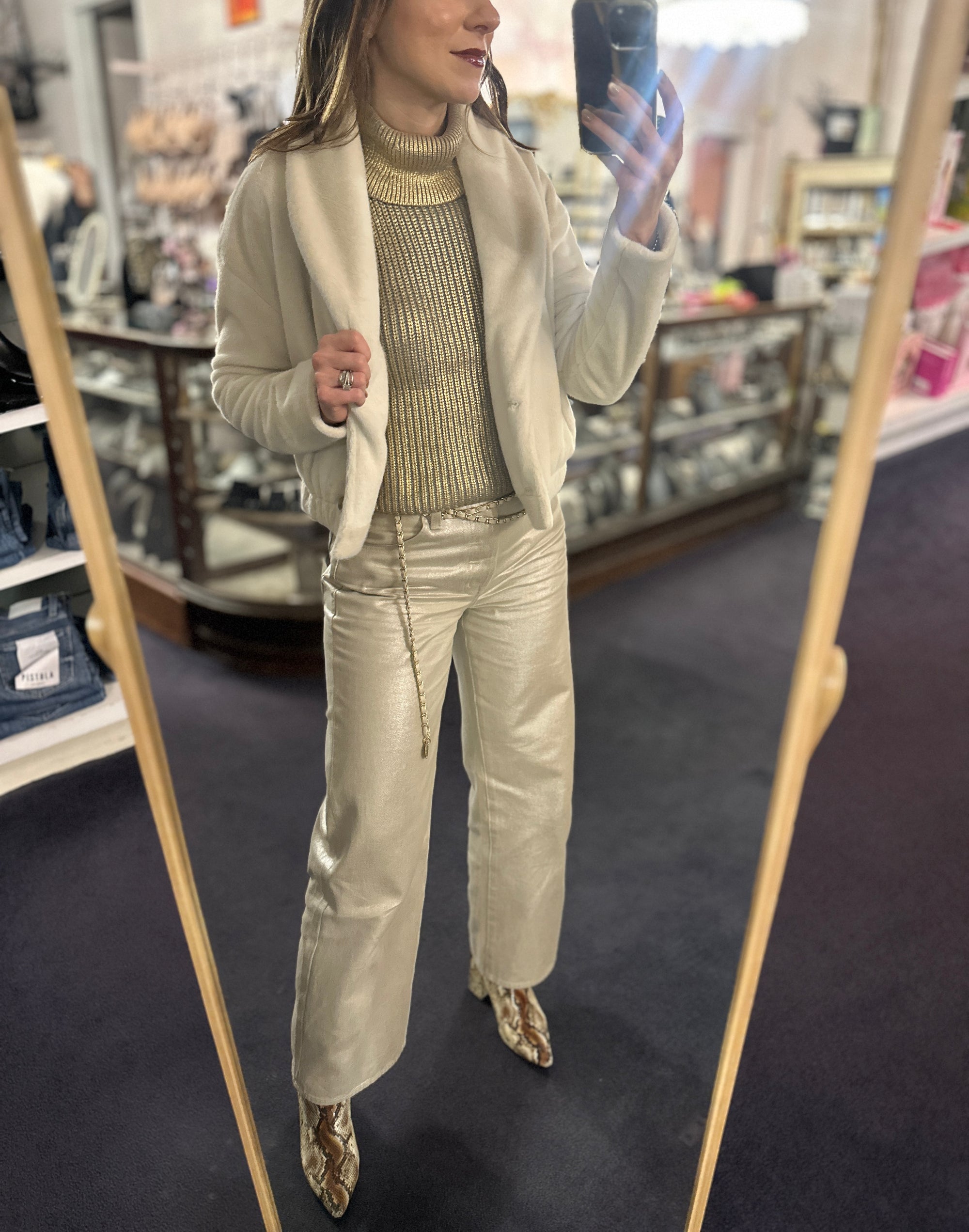 Tate Luster Wide Leg