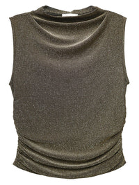 Paige Sleeveless Shirred Top