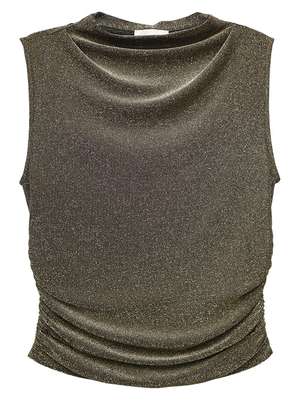 Paige Sleeveless Shirred Top