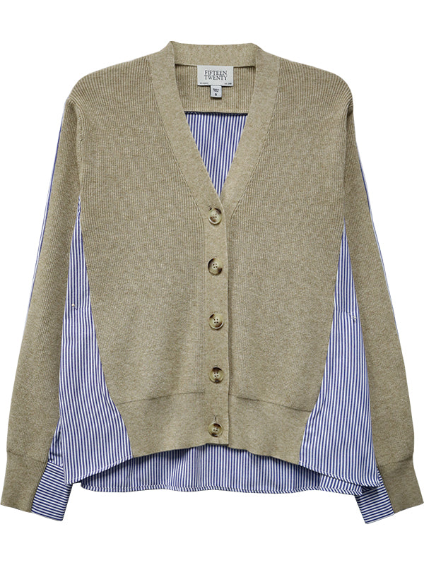 Celine Mixed Media Cardigan