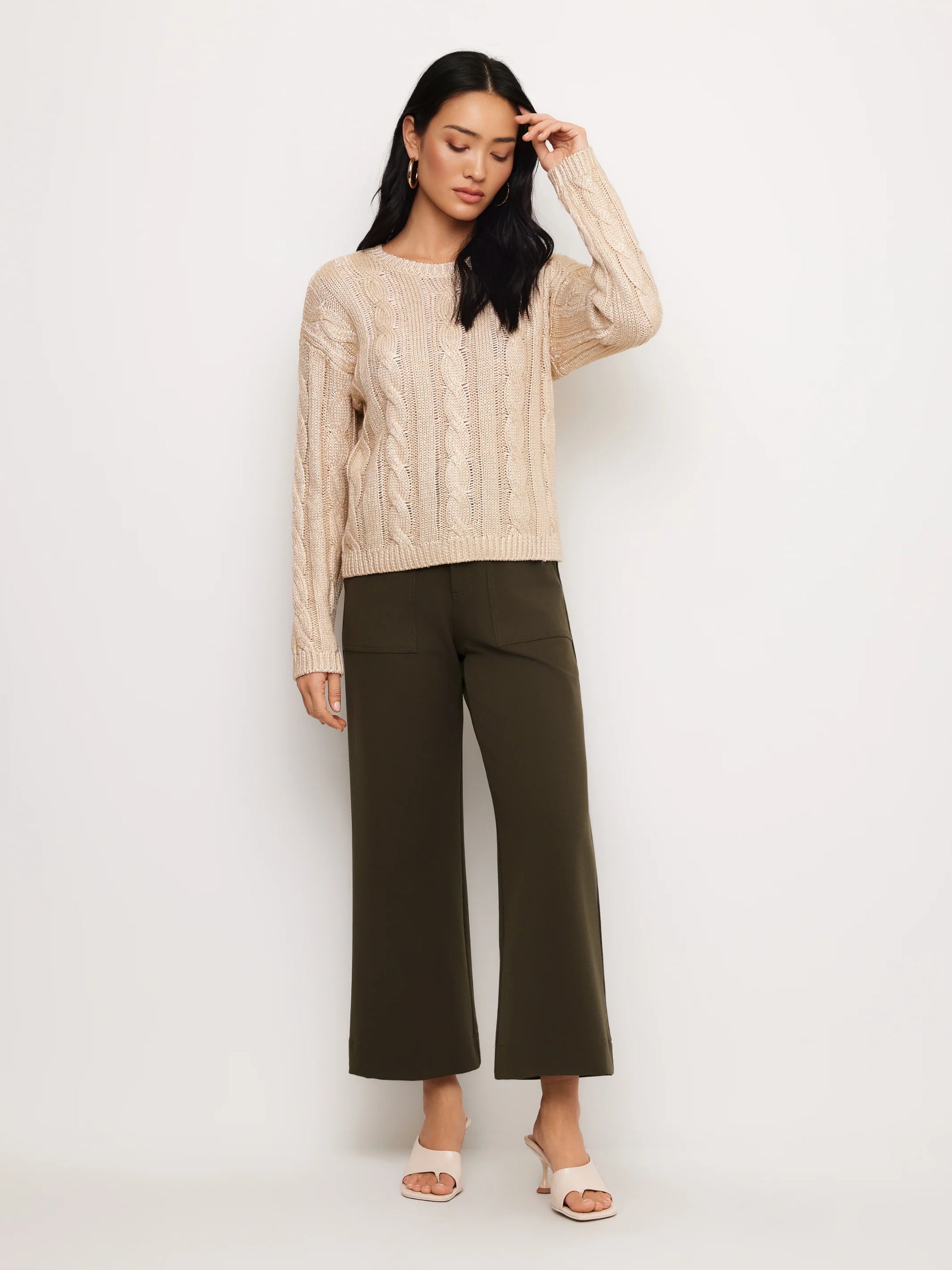 Levie Metallic Sweater