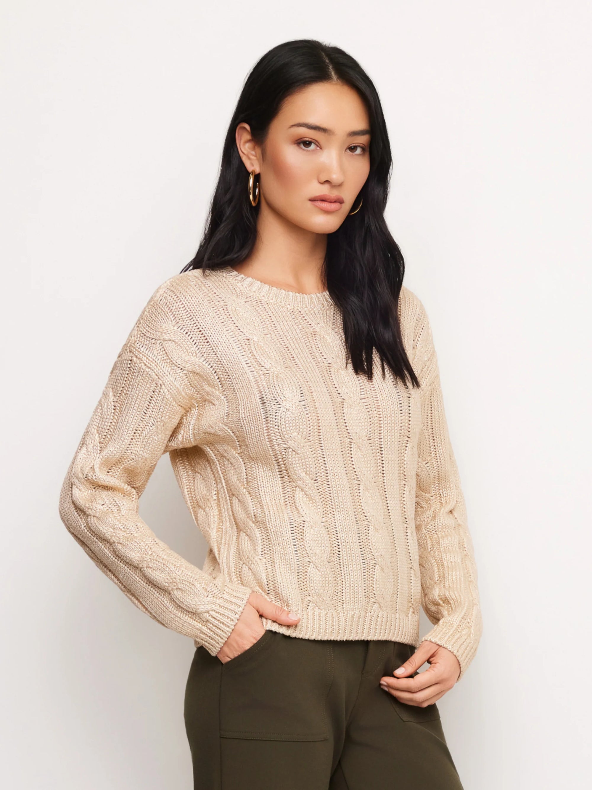 Levie Metallic Sweater