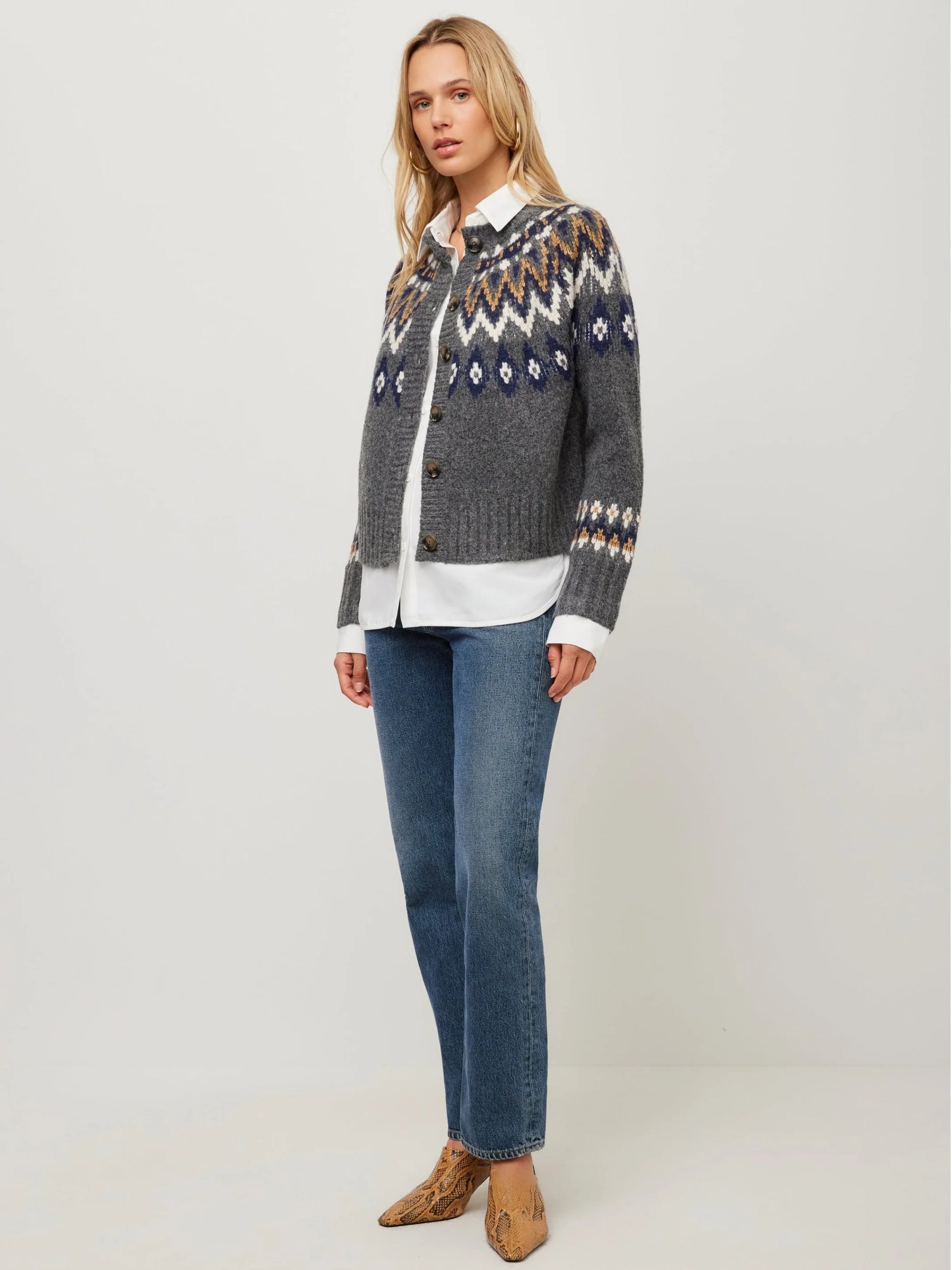 Alina Mixed Media Cardigan