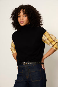 MOCK NECK SWEATER SHELL