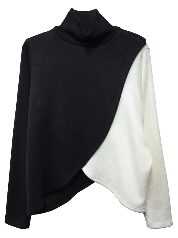 Crossover Colorblock Sweater