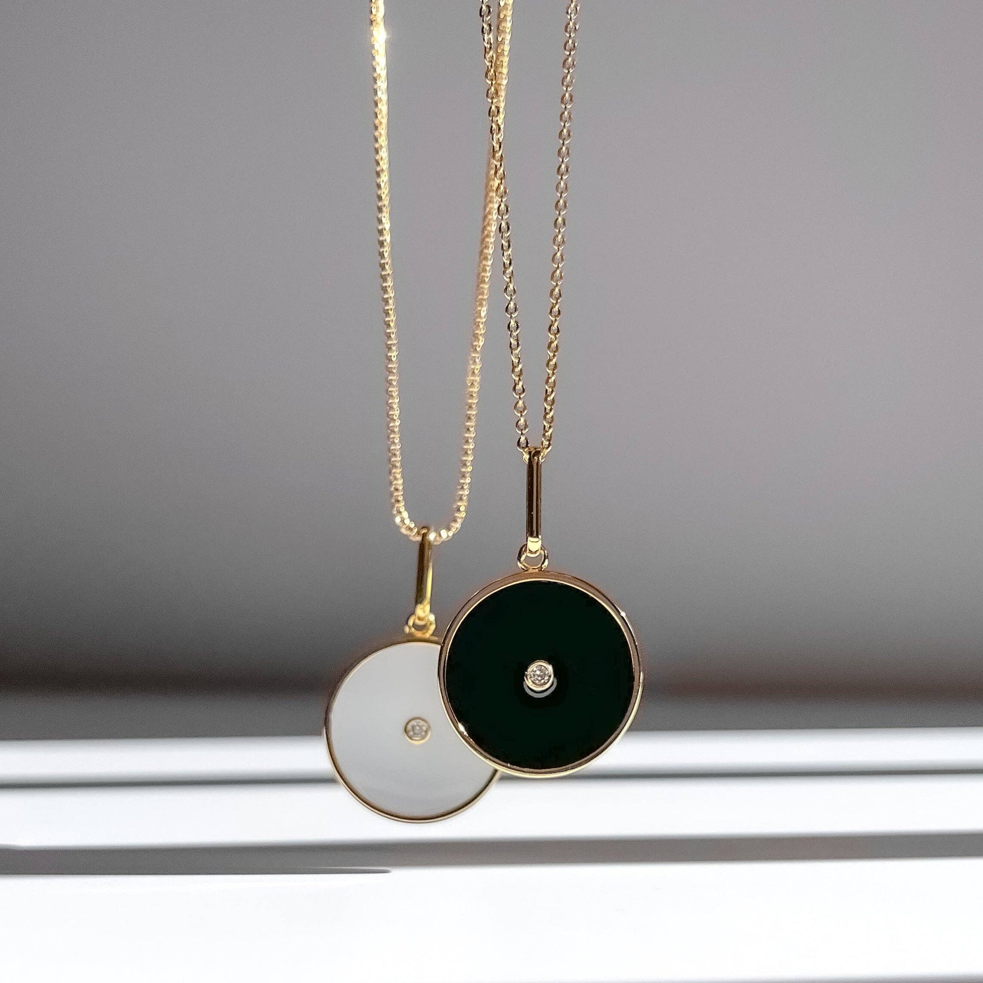 Balia Black Enamel Coin Charm