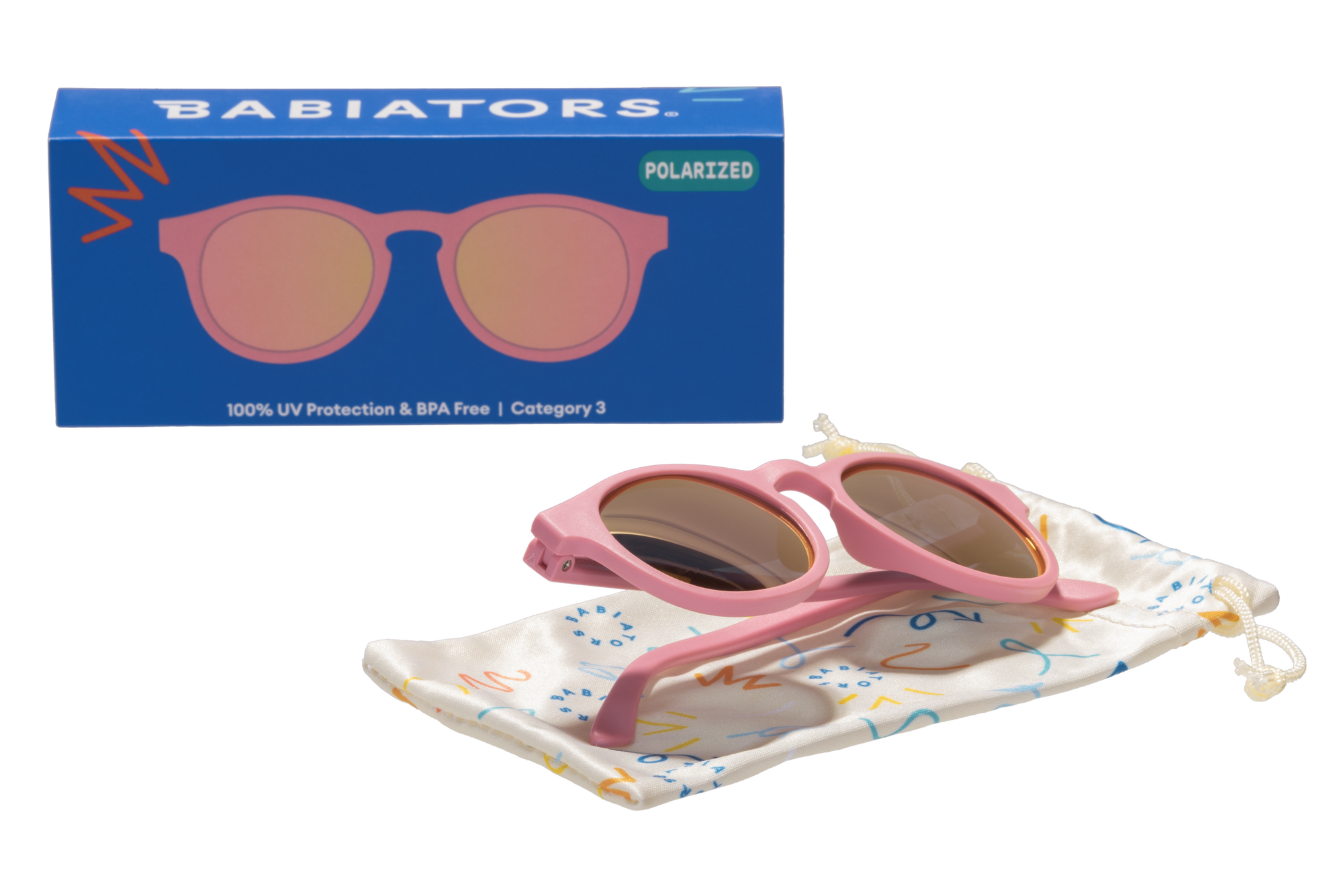Baby & Kids Polarized Sunglasses - Pretty in Pink with Mirrored Lens