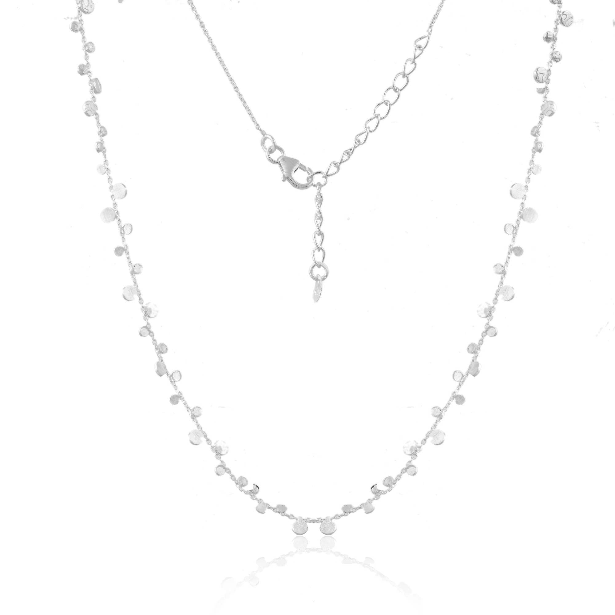 Silver Radiant Dot Necklace