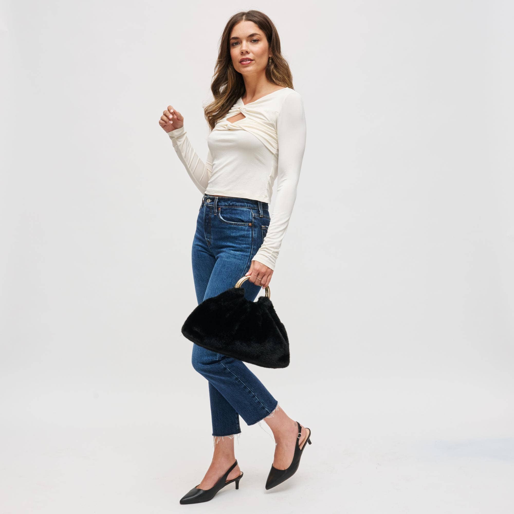 Keala Faux Fur Evening Bag