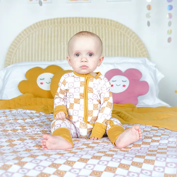 Bamboo Baby Footie Pajamas - Happy Daze