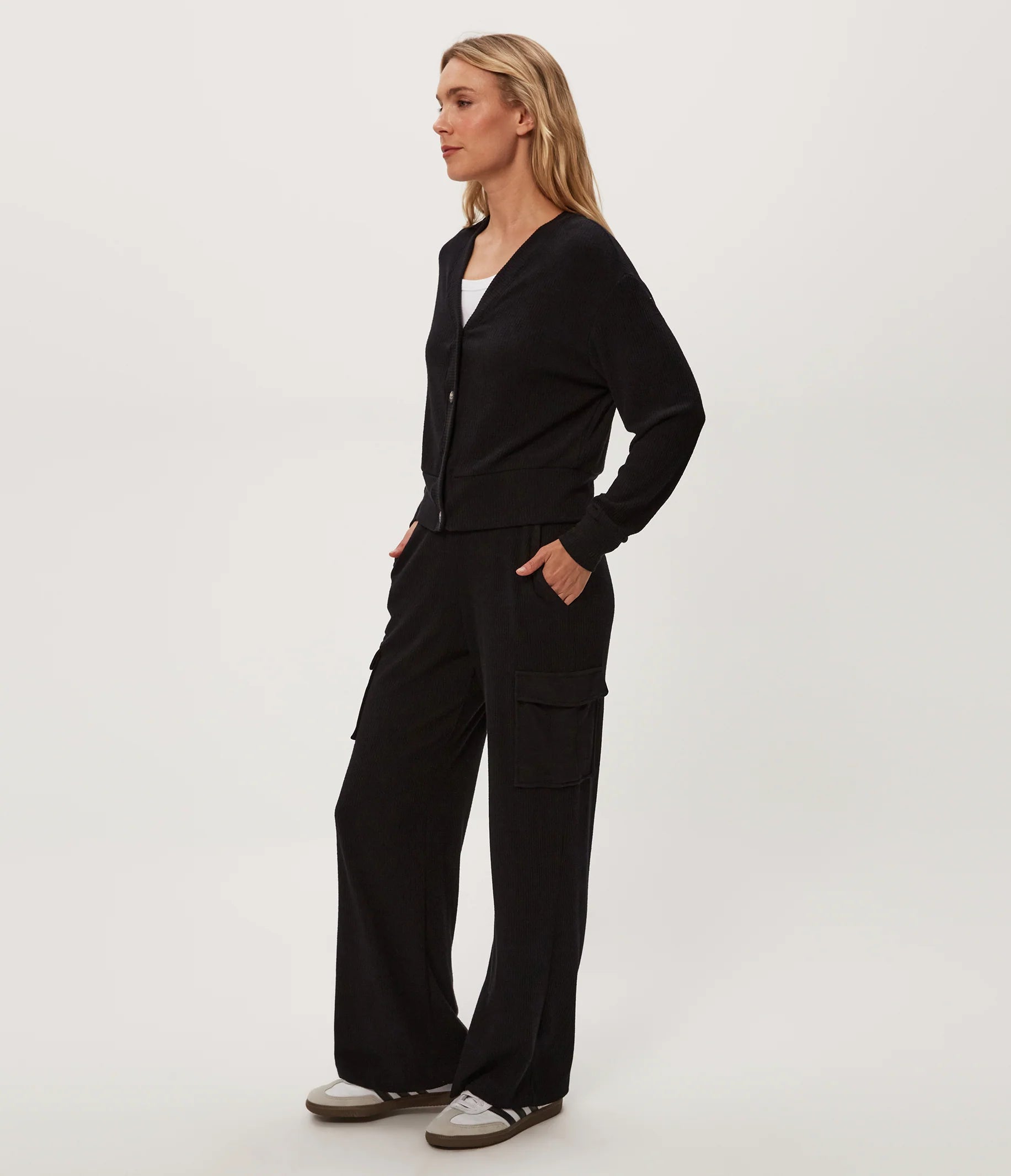 Avery Ribbed Cargo Pant