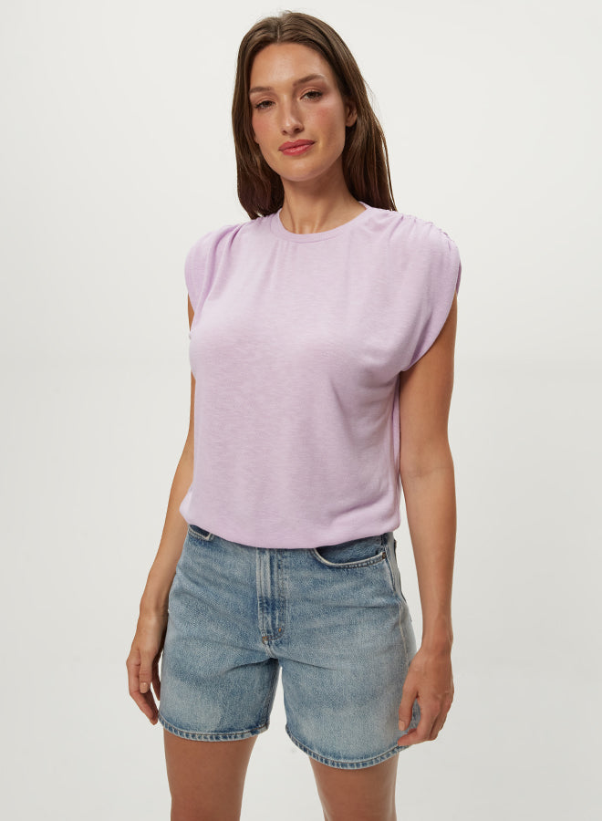 SHARON SHIRRED BUBBLE TOP