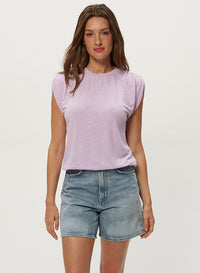 SHARON SHIRRED BUBBLE TOP