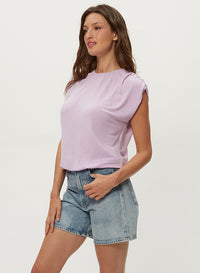SHARON SHIRRED BUBBLE TOP