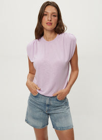 SHARON SHIRRED BUBBLE TOP