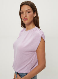 SHARON SHIRRED BUBBLE TOP