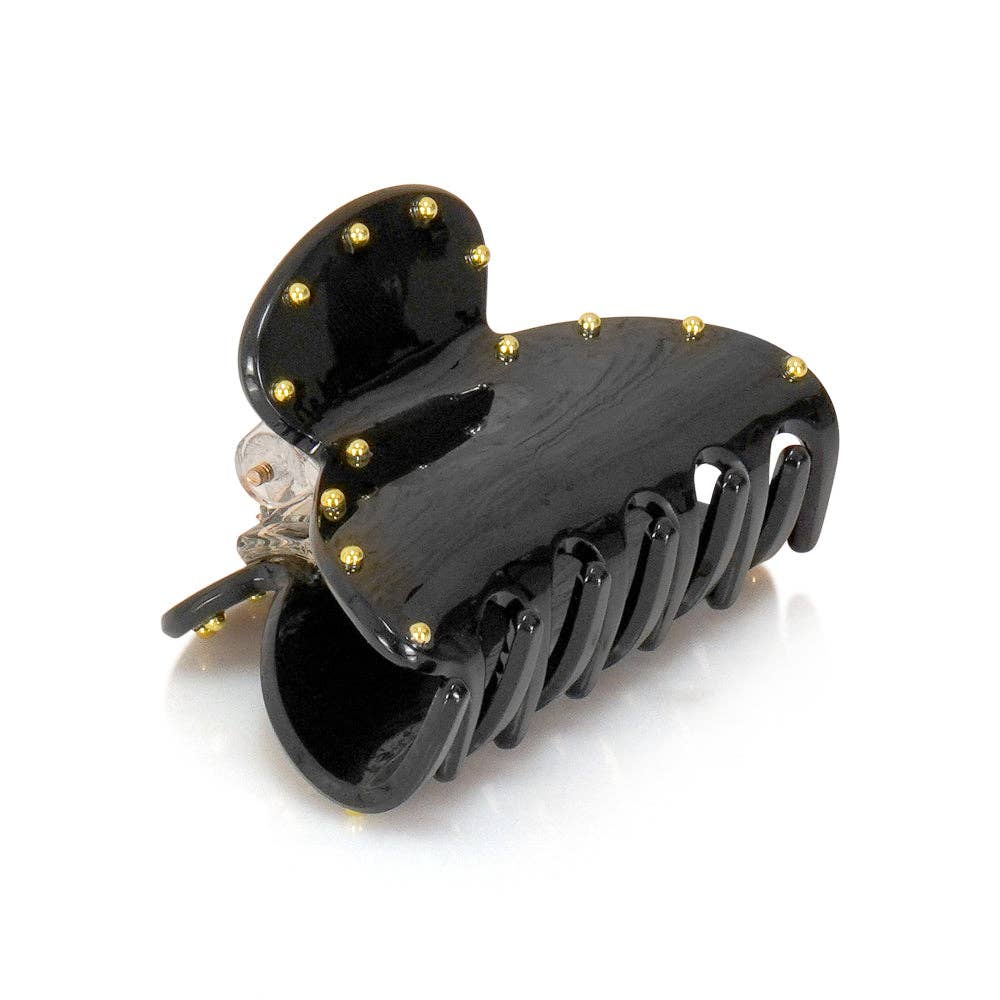 Gold Studded Hair Claw