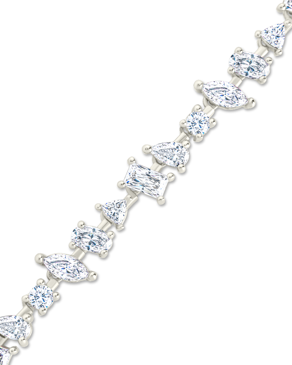 Multi Shape CZ Tennis Bracelet