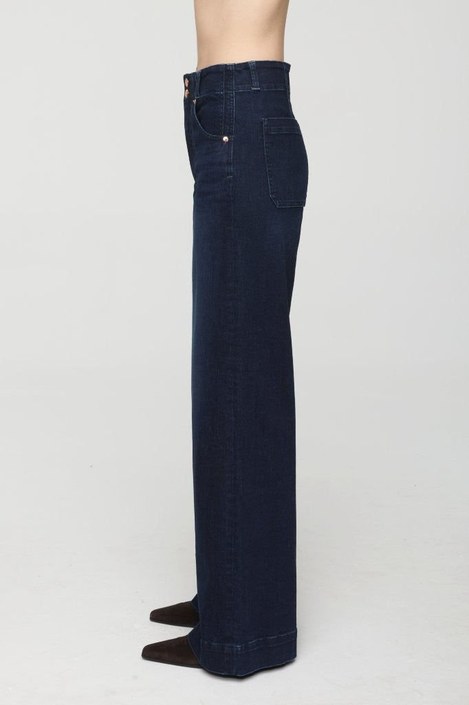 Lana Double Button Wide Leg