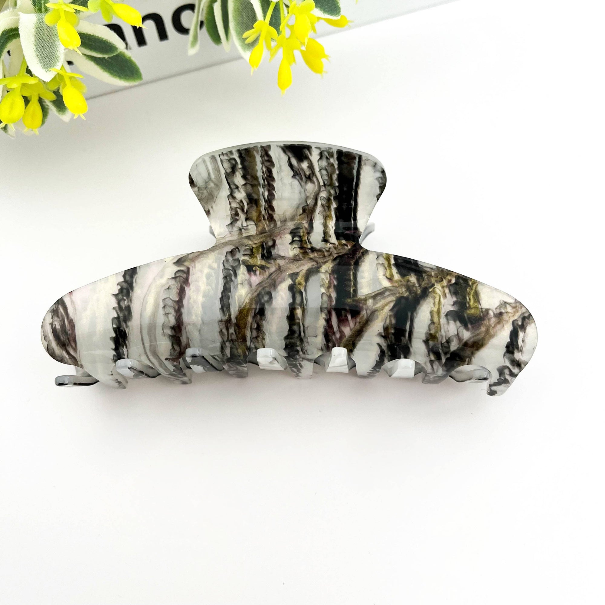 Swirl Ink Claw Clip