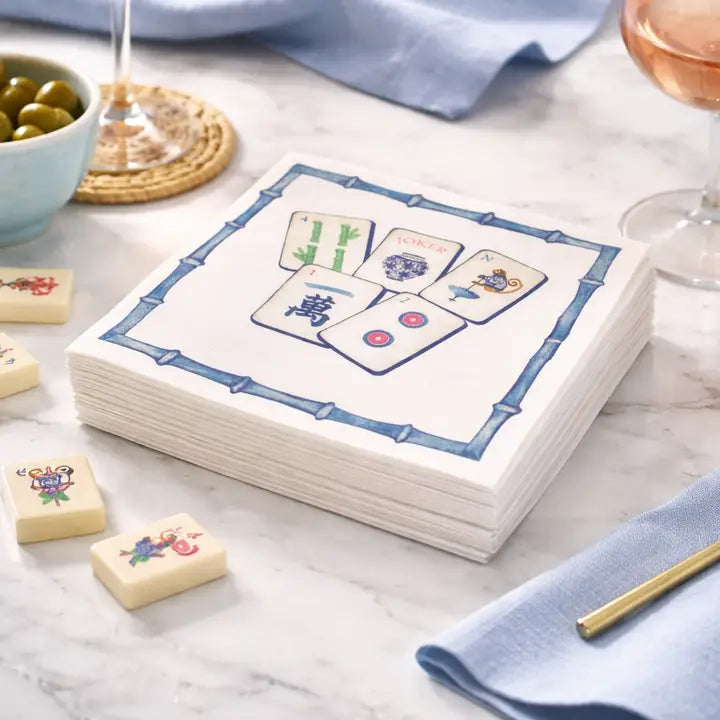 Acrylic Mahjong Napkin Set