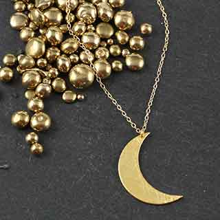 Tiny Crescent Moon Necklace