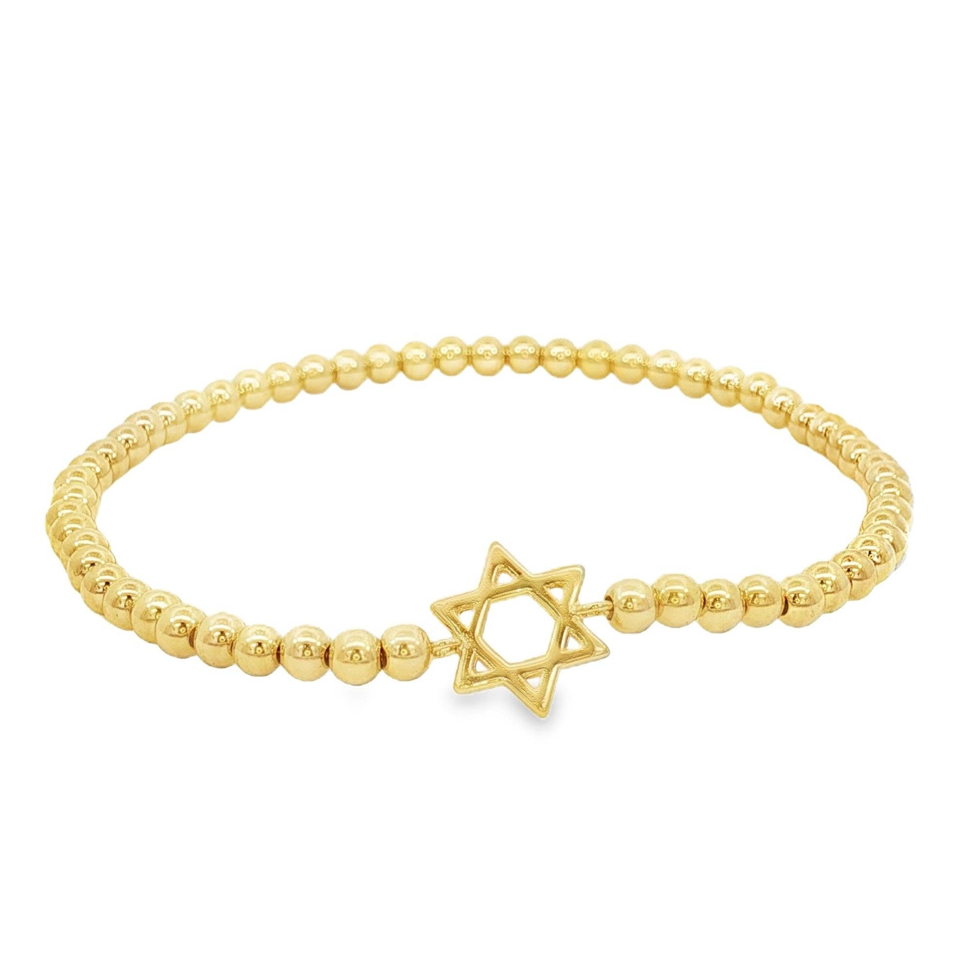 14K Gold Filled Star of David Bracelet