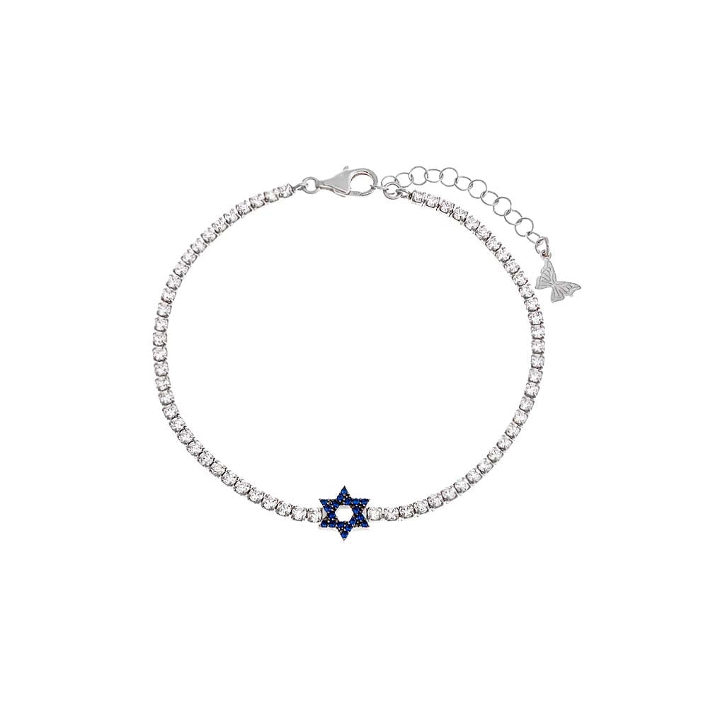 Star of David Tennis Bracelet