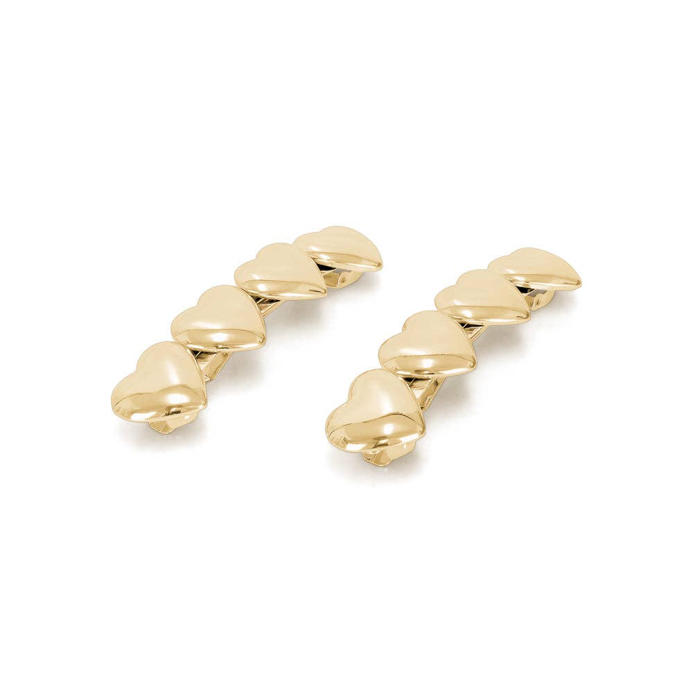 Heart Barrettes