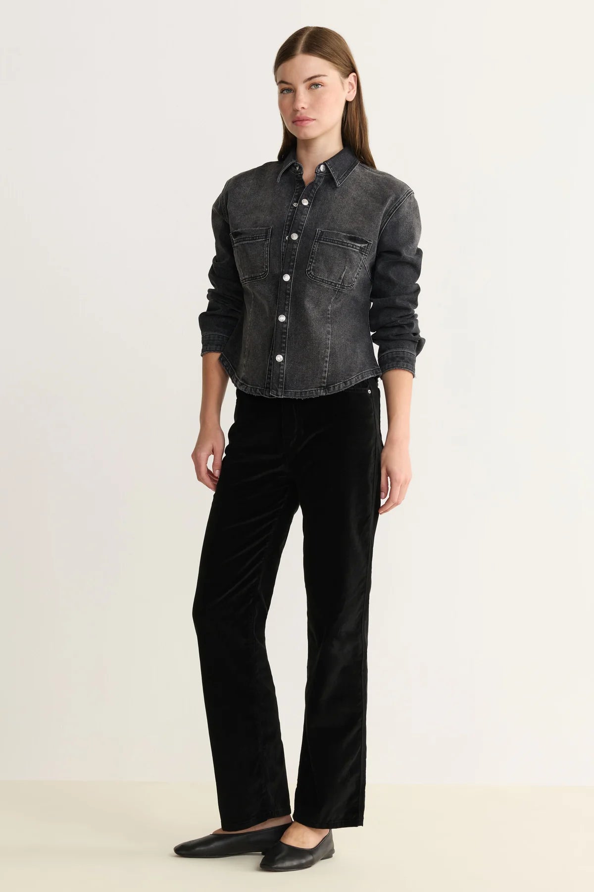 90's Straight Leg in Midnight Velvet