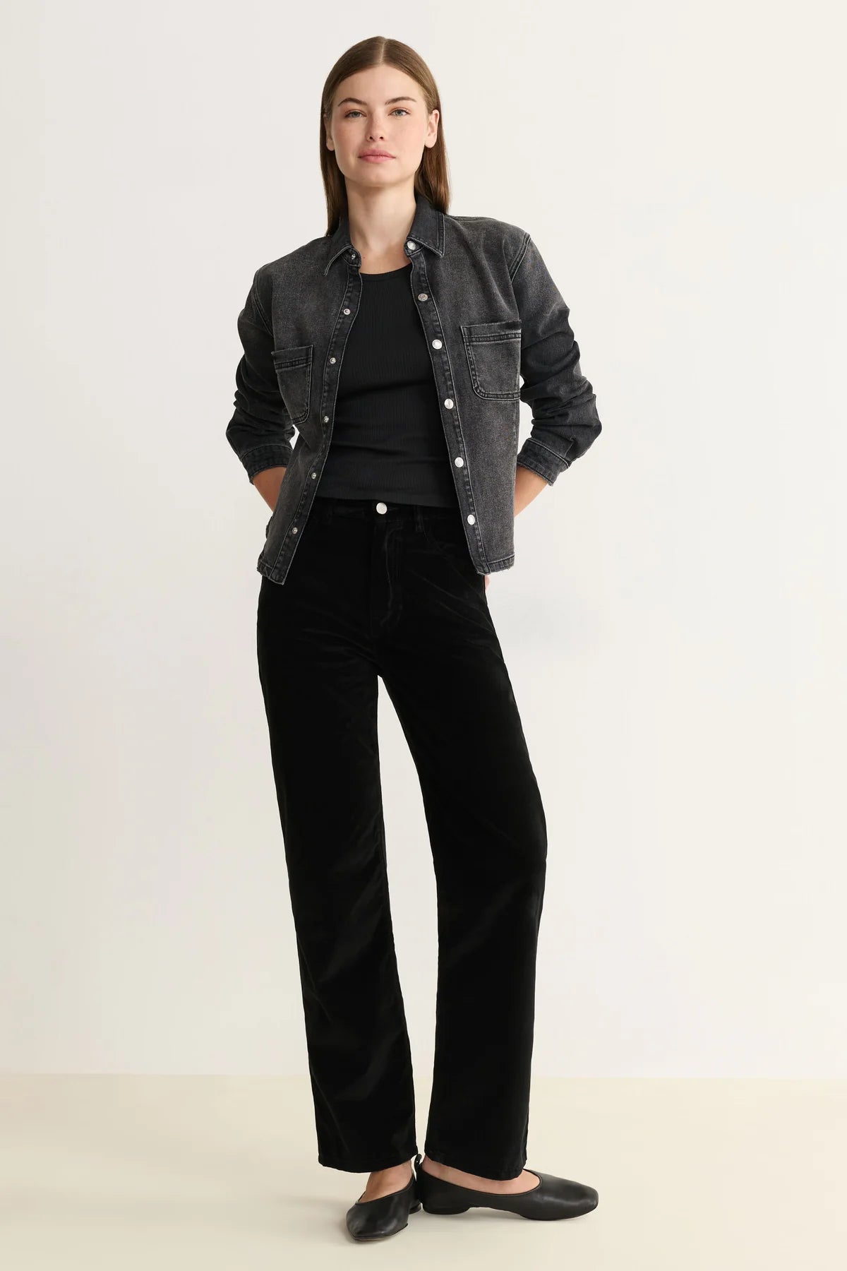 90's Straight Leg in Midnight Velvet