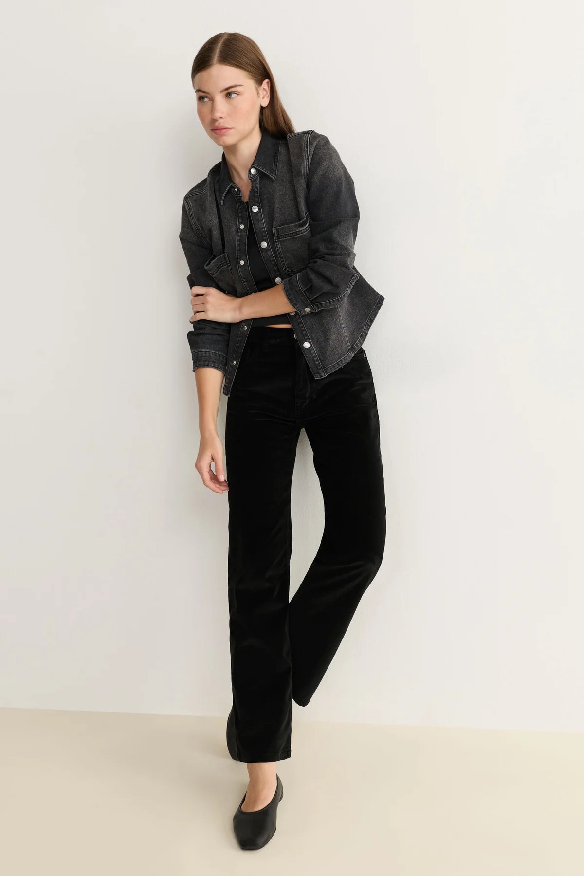 90's Straight Leg in Midnight Velvet