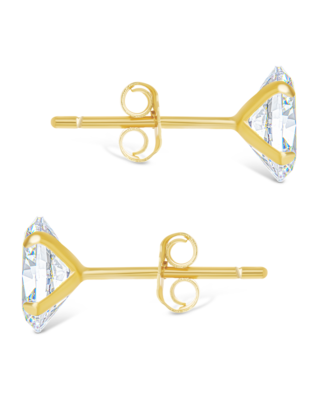 Oval Cut Prong Set Studs