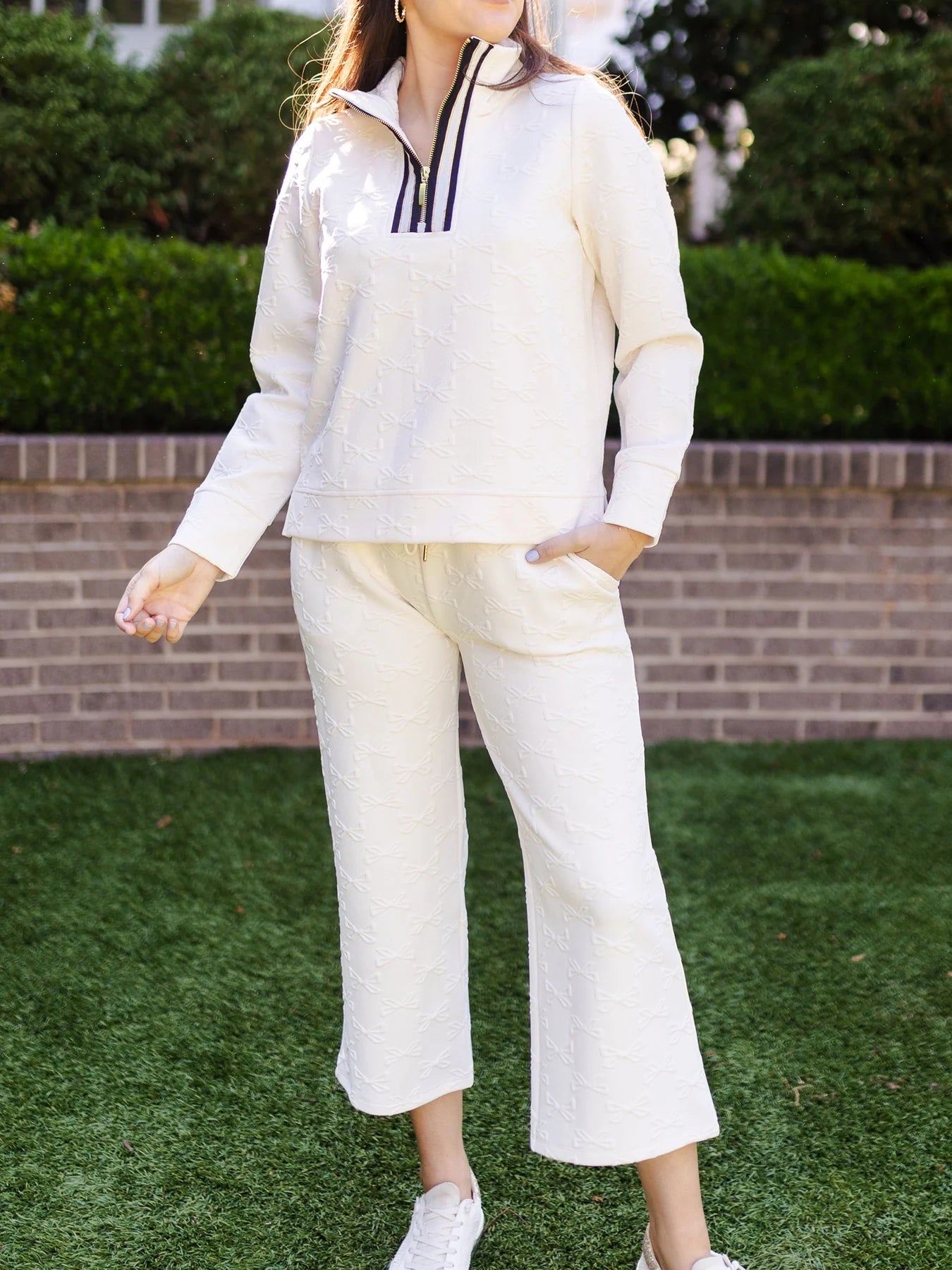 Lula Half Zip Set (Ivory)