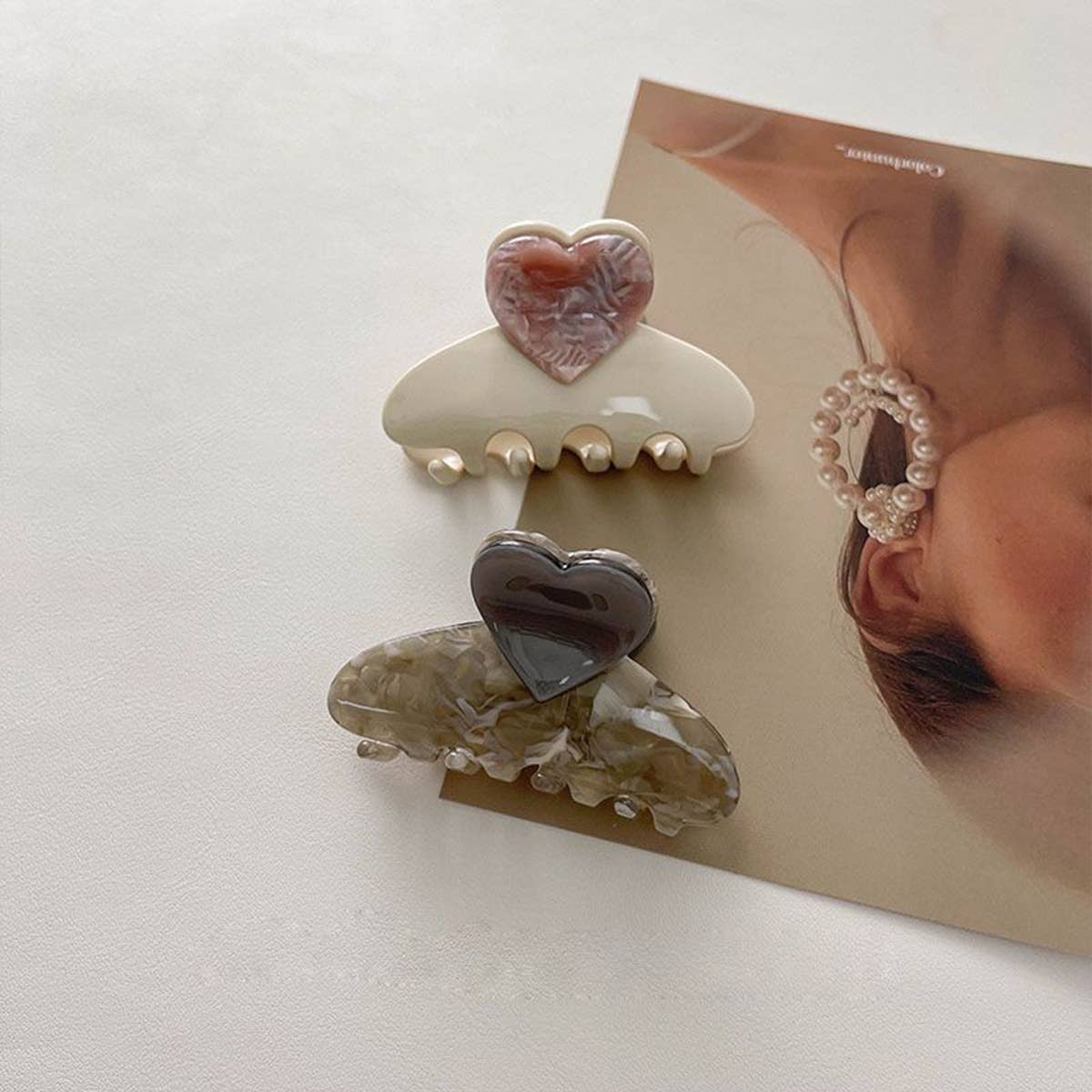 Mini Heart Claw Clip