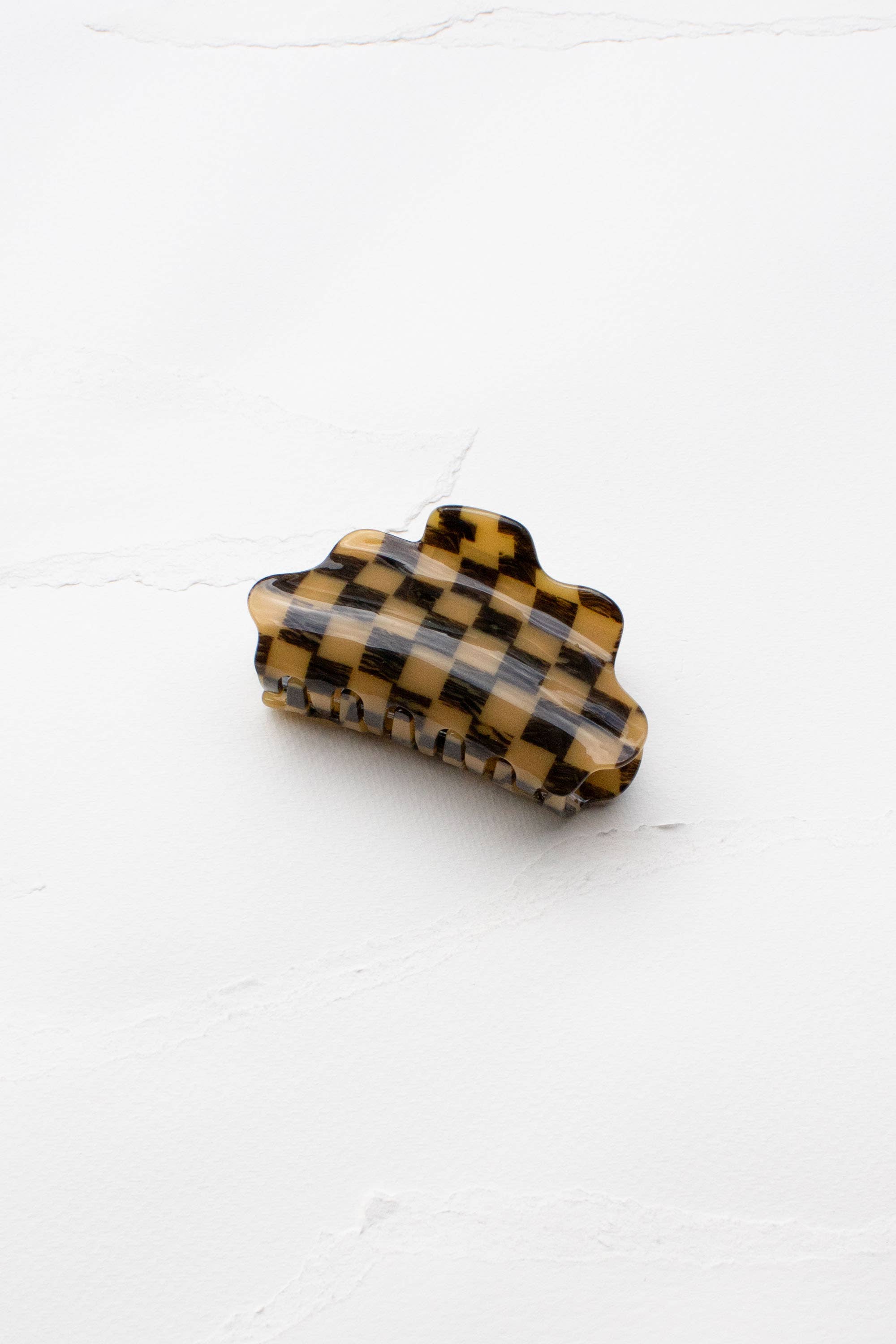 Eco Cloud Checkerboard Hair Claw Clip