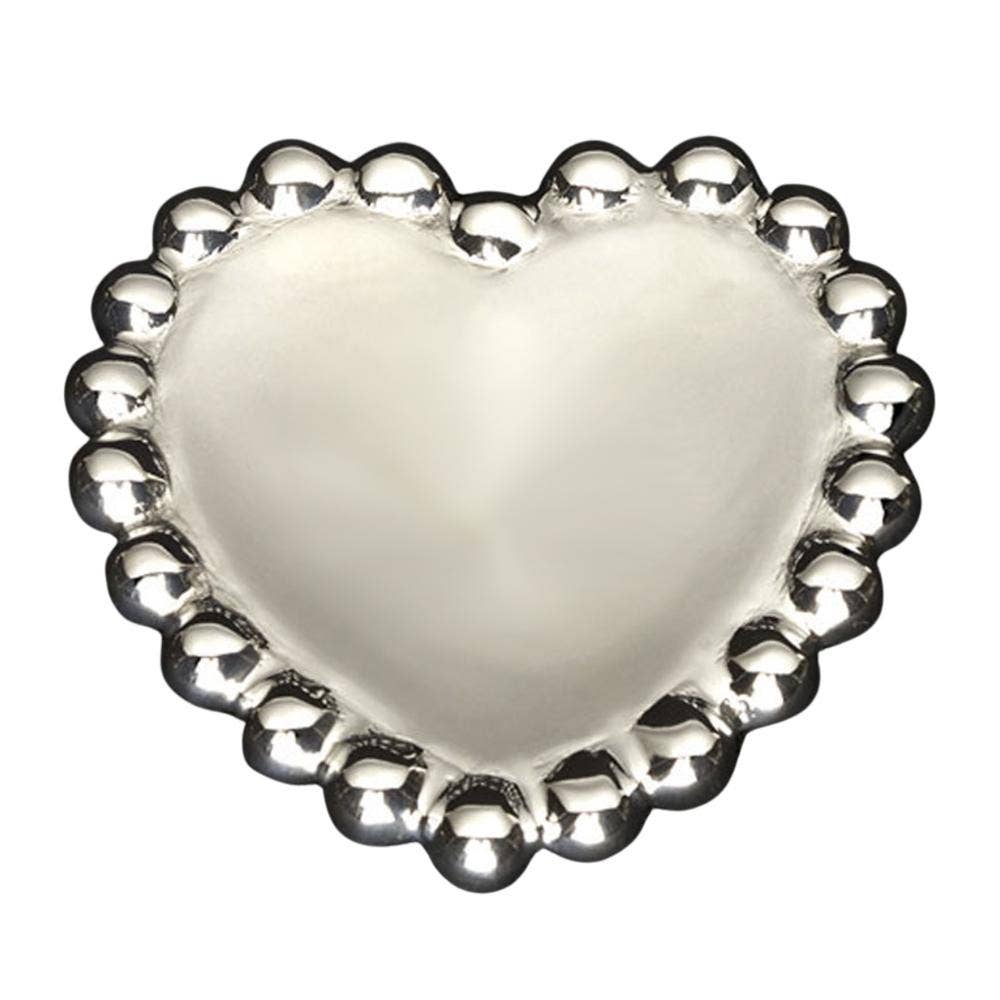 Silver Pearl Mini Heart Dish