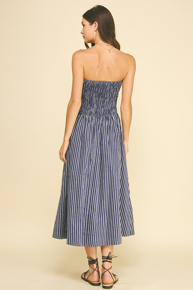 Strapless Midi Dress