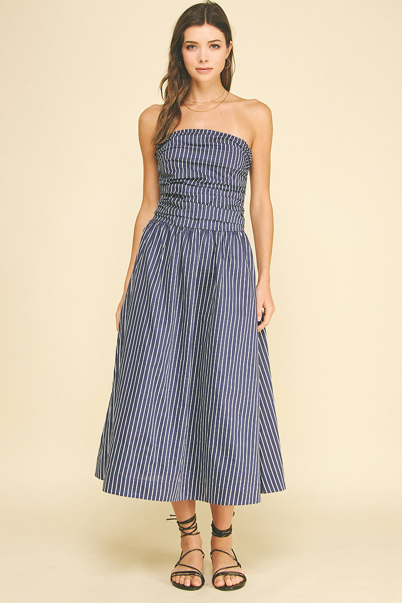 Strapless Midi Dress