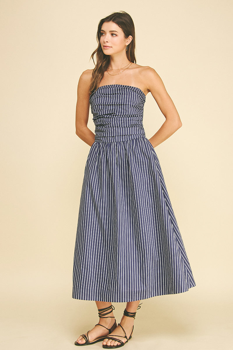 Strapless Midi Dress