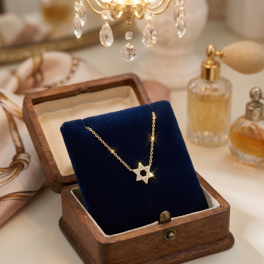 Dainty Star of David Necklace