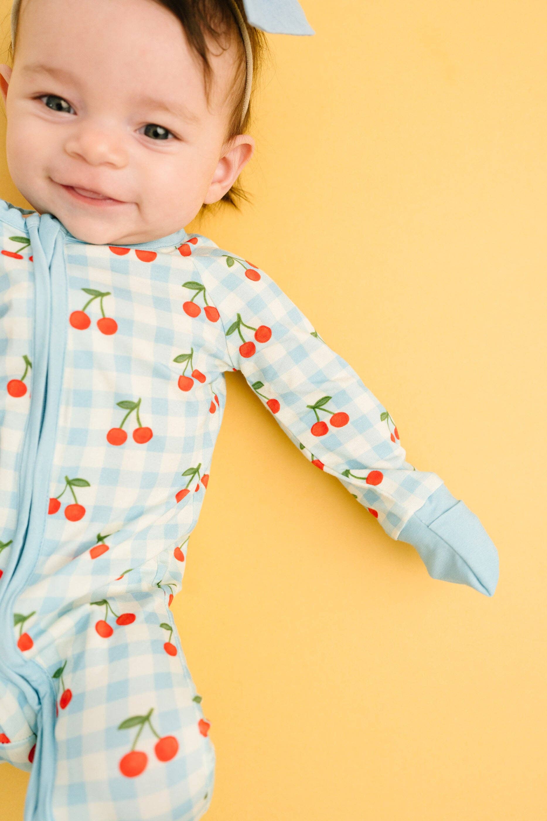 Baby Bamboo Sleeper - Cherry Picnic