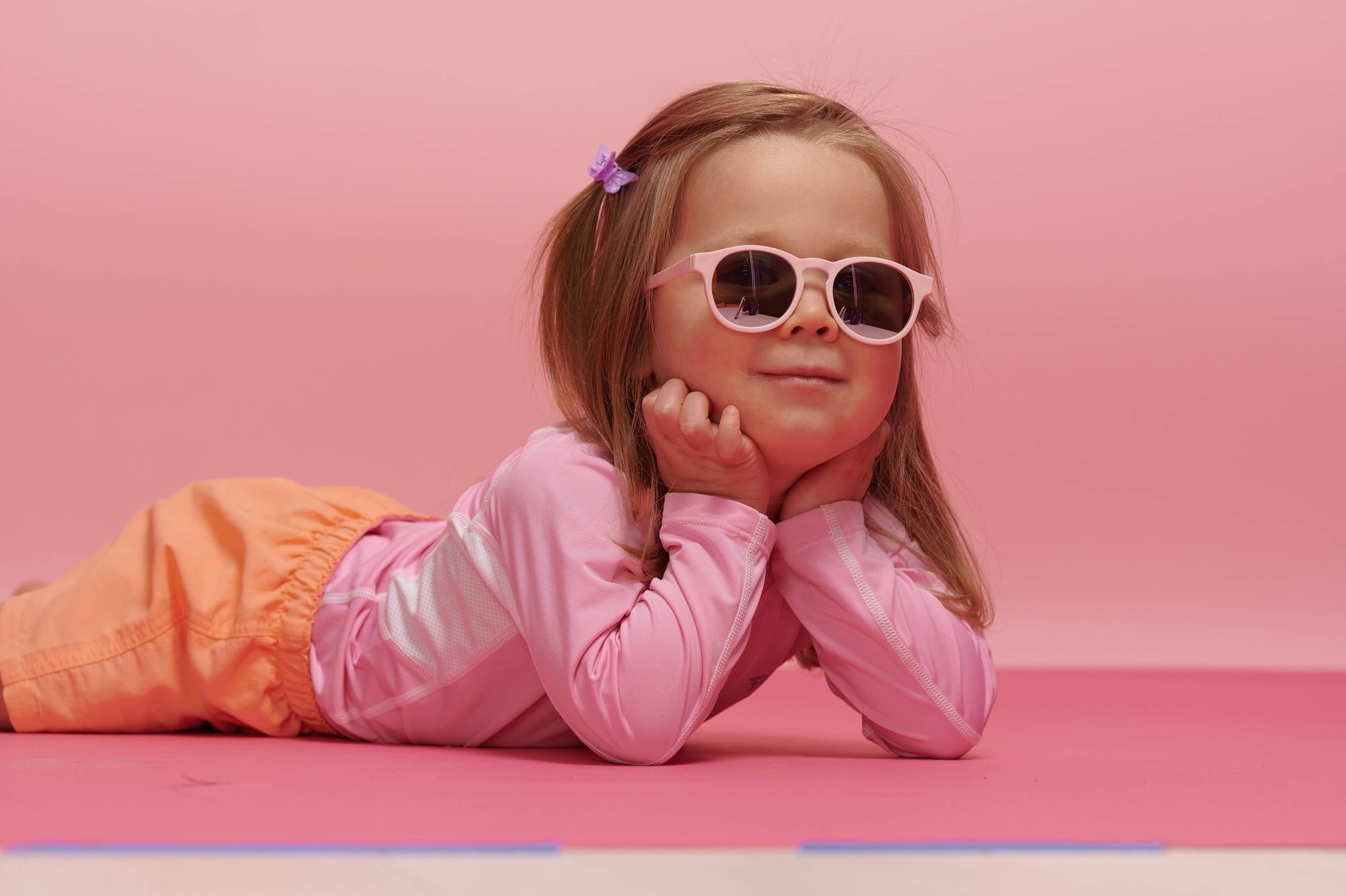 Baby & Kids Polarized Sunglasses - Pretty in Pink with Mirrored Lens